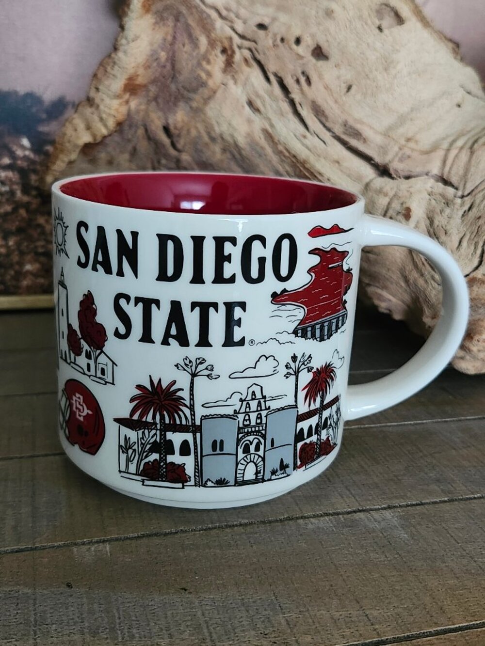 STARBUCKS San Diego State SDSU Aztecs "Been There" Series Campus Collection Mug